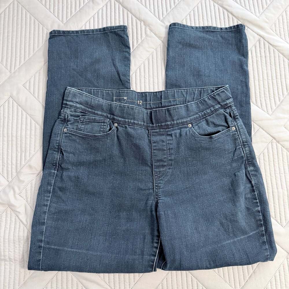 Levi's Pull-On Stretch Denim Jeans Dark Blue Size 12